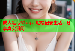 成人糖心Vlog：轻松记录生活，分享真实瞬间