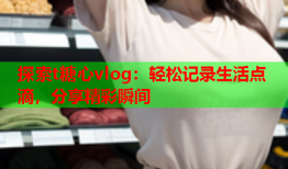 探索t糖心vlog：轻松记录生活点滴，分享精彩瞬间