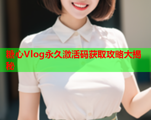 糖心Vlog永久激活码获取攻略大揭秘