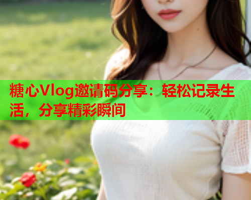 糖心Vlog邀请码分享：轻松记录生活，分享精彩瞬间